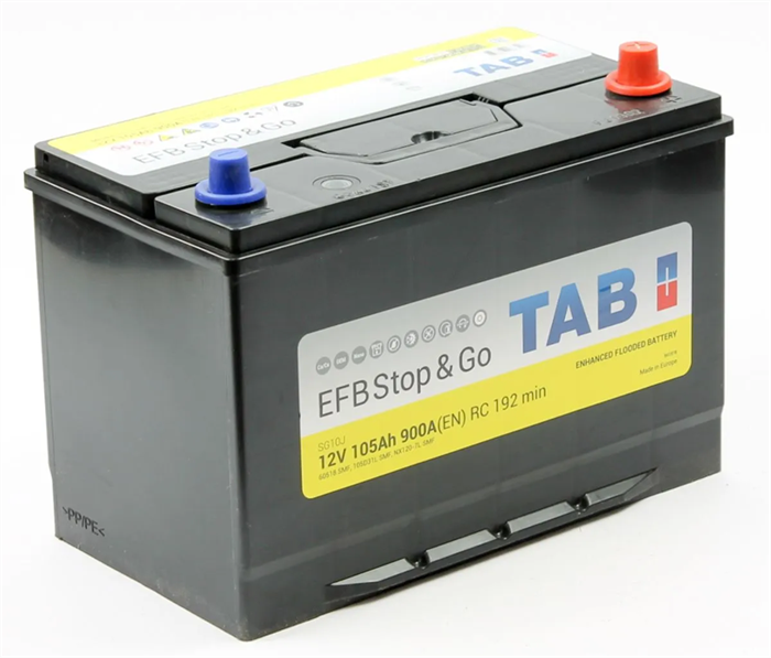 TAB EFB Stop&Go 105 А/ч 900 А о.п. 212005 / 60518 EFB - фото 4660