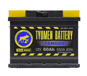 Tyumen Battery Standard 60 А/ч 550 А п.п. TNS60.1 - фото 6090