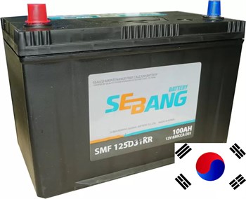 SEBANG SMF 100 А/ч 830 А п.п. 125D31KR - фото 6156