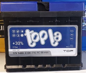 Topla Top Sealed 54 А/ч 510 А о.п. низкий 55401 SMF - фото 6382