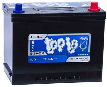 Topla Asia Top 75 А/ч 740 А о.п. яп. ст./бортик 57529 SMF - фото 6512