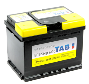 TAB EFB Stop & Go 60 А/ч 580 А о.п. 212060 / 56088 EFB