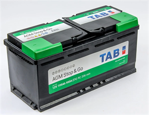 TAB AGM Stop&Go 105 А/ч 950 А о.п. 213105 / L6 AGM (ED 105)