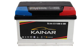 Kainar 75 А/ч 690 А о.п. низкий 2107