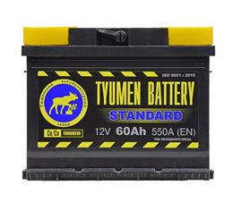 Tyumen Battery Standard 60 А/ч 550 А п.п. TNS60.1