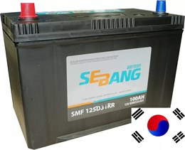 SEBANG SMF 100 А/ч 830 А п.п. 125D31KR