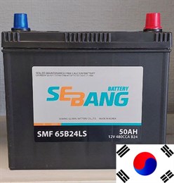 SEBANG SMF 50 А/ч 480 А о.п. 65B24LS