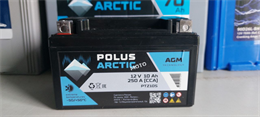 POLUS ARCTIC MOTO AGM 10 А/ч 250 А п.п. (PTZ10S)