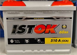 ИСТОК 60 А/ч 510 А о.п. 6СТ-60N
