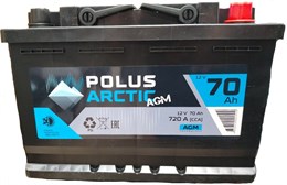 POLUS ARCTIC AGM 70 А/ч 720 А о.п. PA70.0AGM
