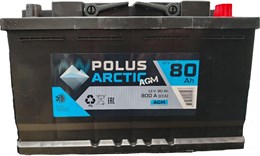 POLUS ARCTIC AGM 80 А/ч 800 А о.п. PA80.0AGM