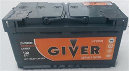 GIVER HYBRID 100 А/ч 820 А о.п. 100N(0)-L5АЧ-АЧ-0