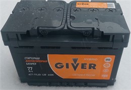 GIVER HYBRID 77 А/ч 640 А о.п. 77N(0)-L3АЧ-АЧ-0