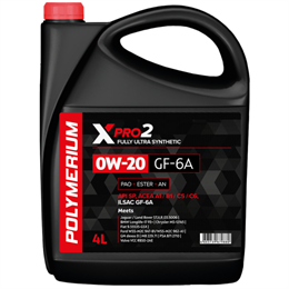 POLYMERIUM XPRO2 0W-20 GF-6A, 4 л plmx20204