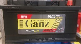 GANZ PRO-Line EFB 80 А/ч 750 А о.п. низкий G3080800