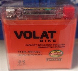 VOLAT 5 А/ч 80 А о.п. YTX5L-BS